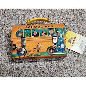 Hallmark Disney School Days Lunchbox School Bus NWT Limited Edition 2000